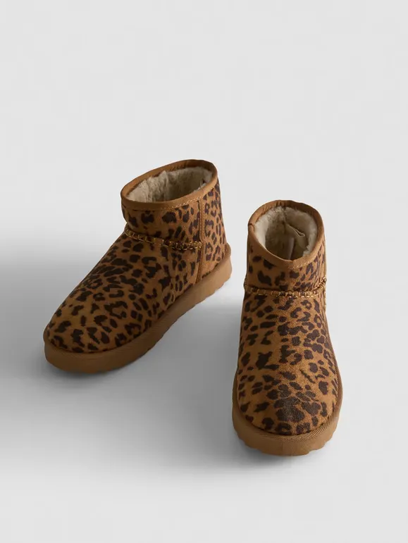 Bottines douillettes en suédine