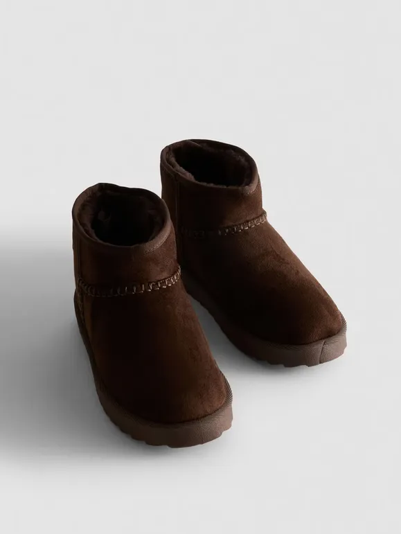 Bottines douillettes en suédine - Photo 7