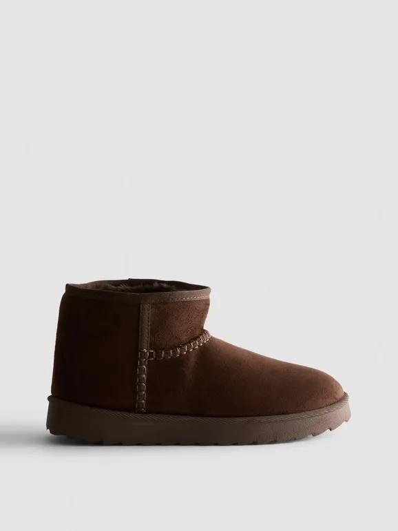 Bottines douillettes en suédine - Photo 8