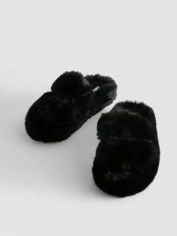 Chaussons duveteux à double bride - Photo 8